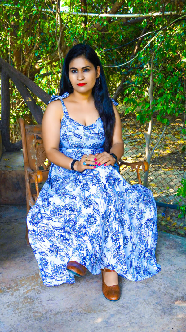 Traditional Print Maxi Dress - Image 2