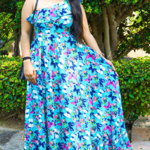 One Shoulder Printed Dress