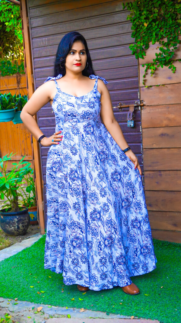 Traditional Print Maxi Dress - Image 4