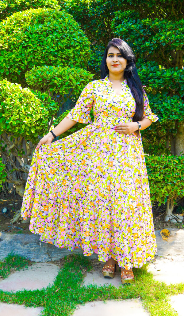 Estelle Multicolor Maxi Dress - Image 4