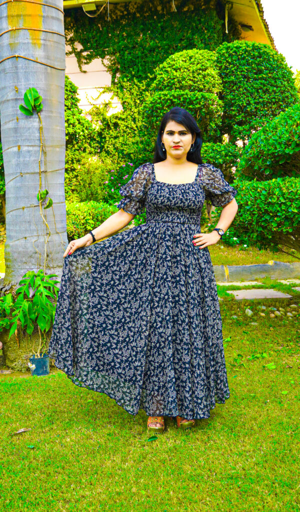 Luna Black Maxi Dress - Image 7