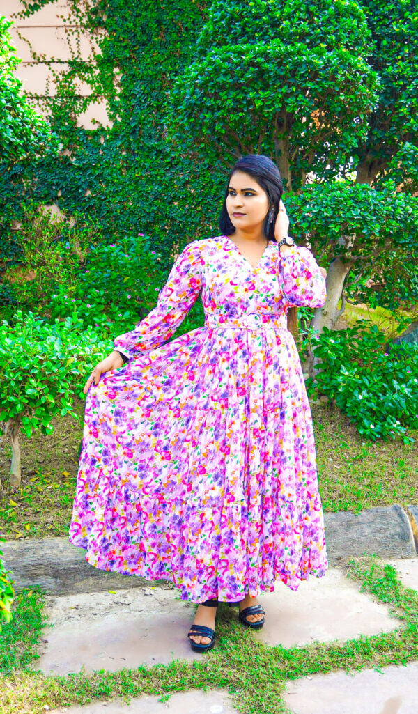 Alice multi colour flored maxi Dress - Image 2