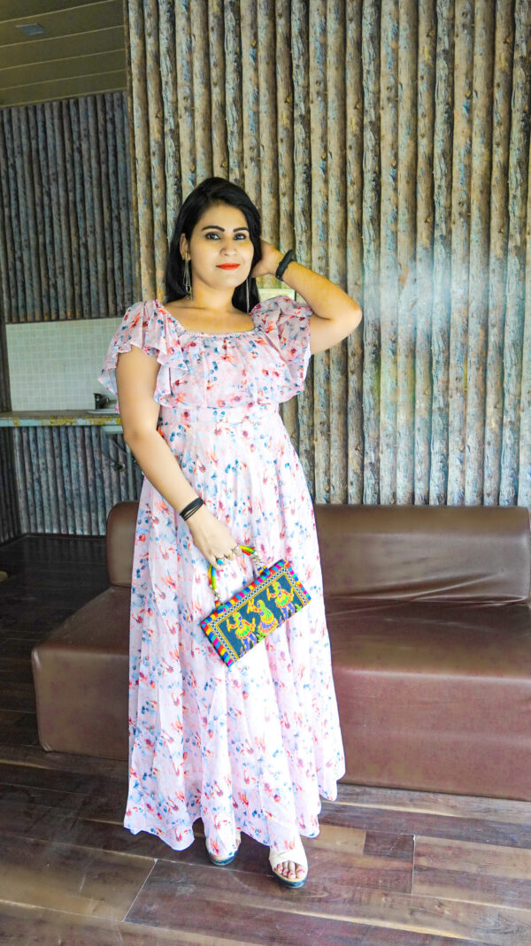 Ella  Rose Green Maxi Dress - Image 3