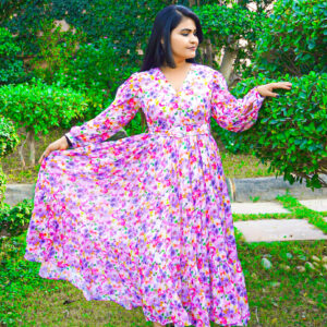 Alice multi colour flored maxi Dress