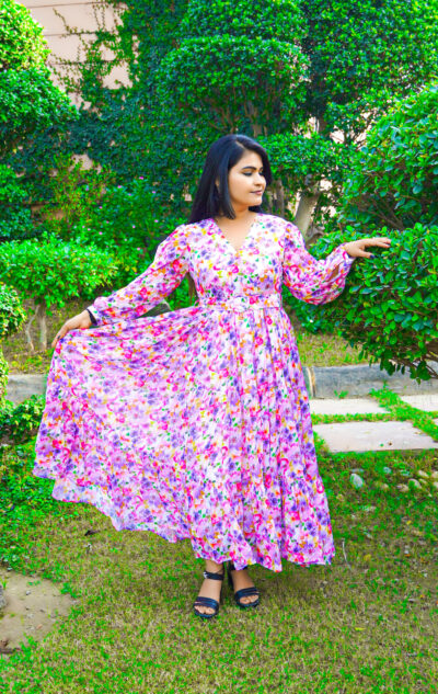 Alice Multi Color Flored Maxi Dress