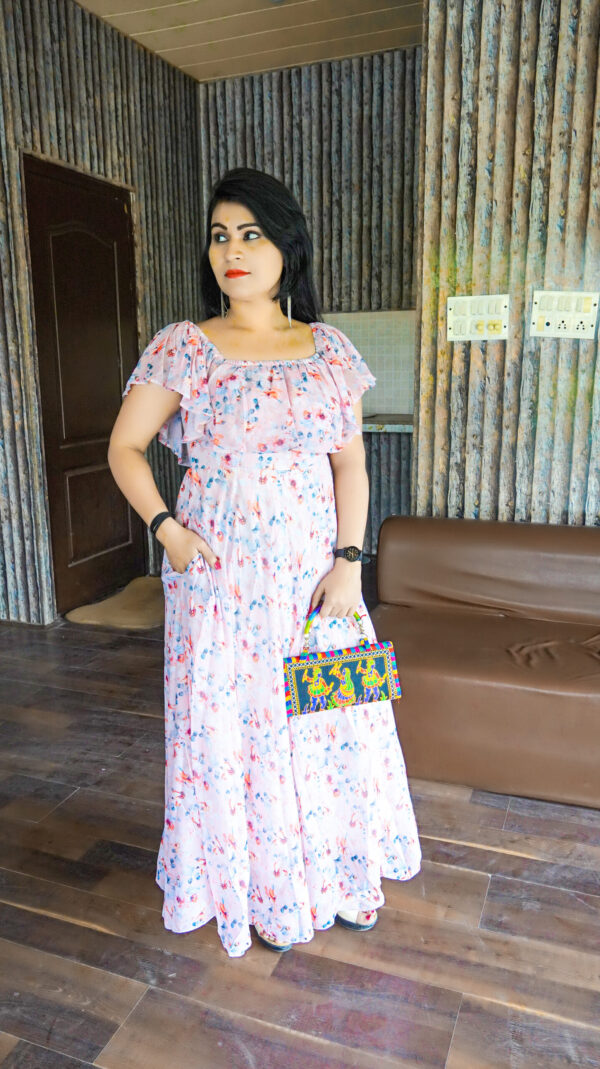 Ella  Rose Green Maxi Dress - Image 4