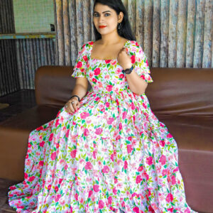 Jenny Floral Mexi Dress