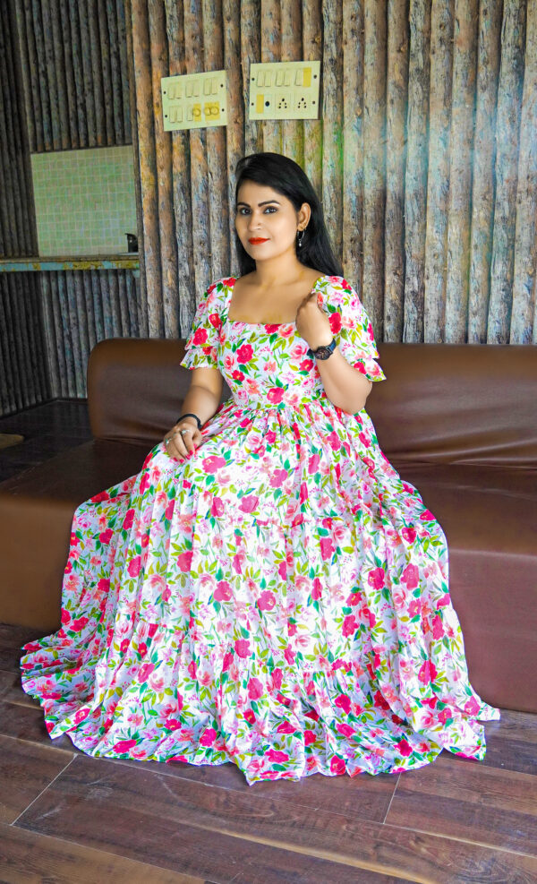 Jenny Floral Mexi Dress