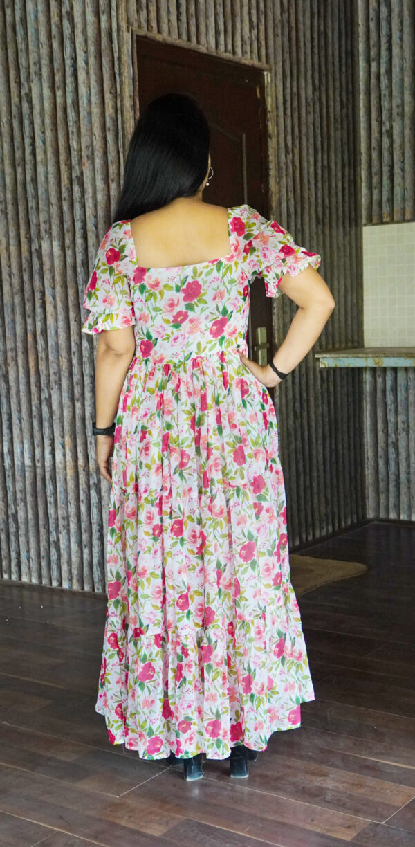 Jenny Floral Mexi Dress - Image 2