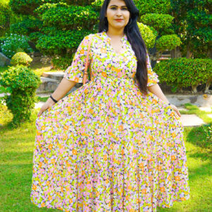 Nursury Print Multicolor Dress