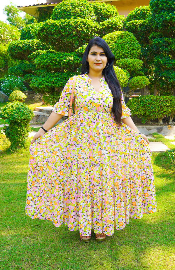 Nursury Print Multicolor Dress