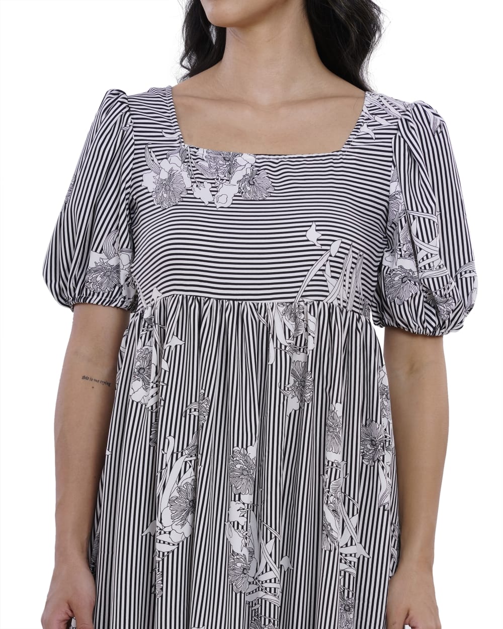 Ingrid Stripe Printed Maxi Dress - Image 6